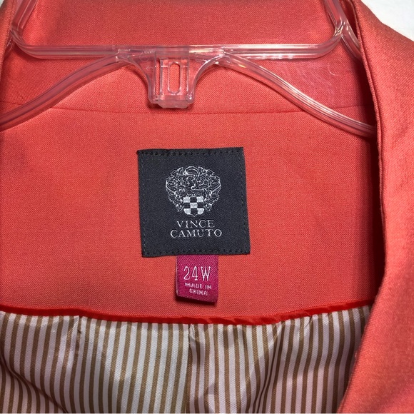 Vince Camuto Blazer in Peachy-Tangerine, size 24W. - Picture 3 of 11